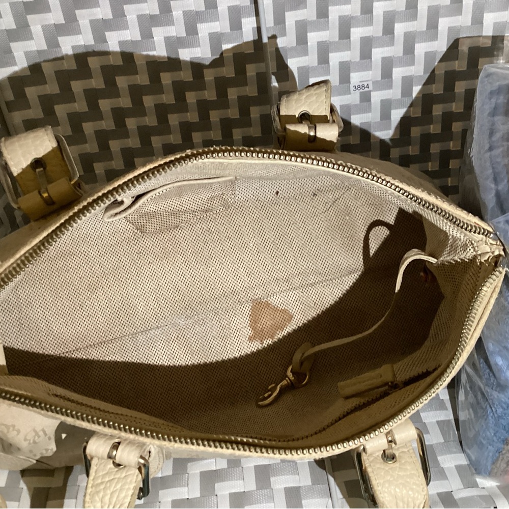 Y2K Dooney & Bourke Beige Logo Canvas Bag Casual Purse - Picture 10 of 14